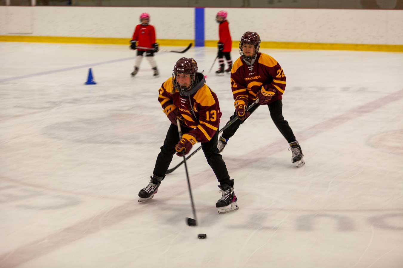 Des étoiles dans les yeux des jeunes hockeyeuses