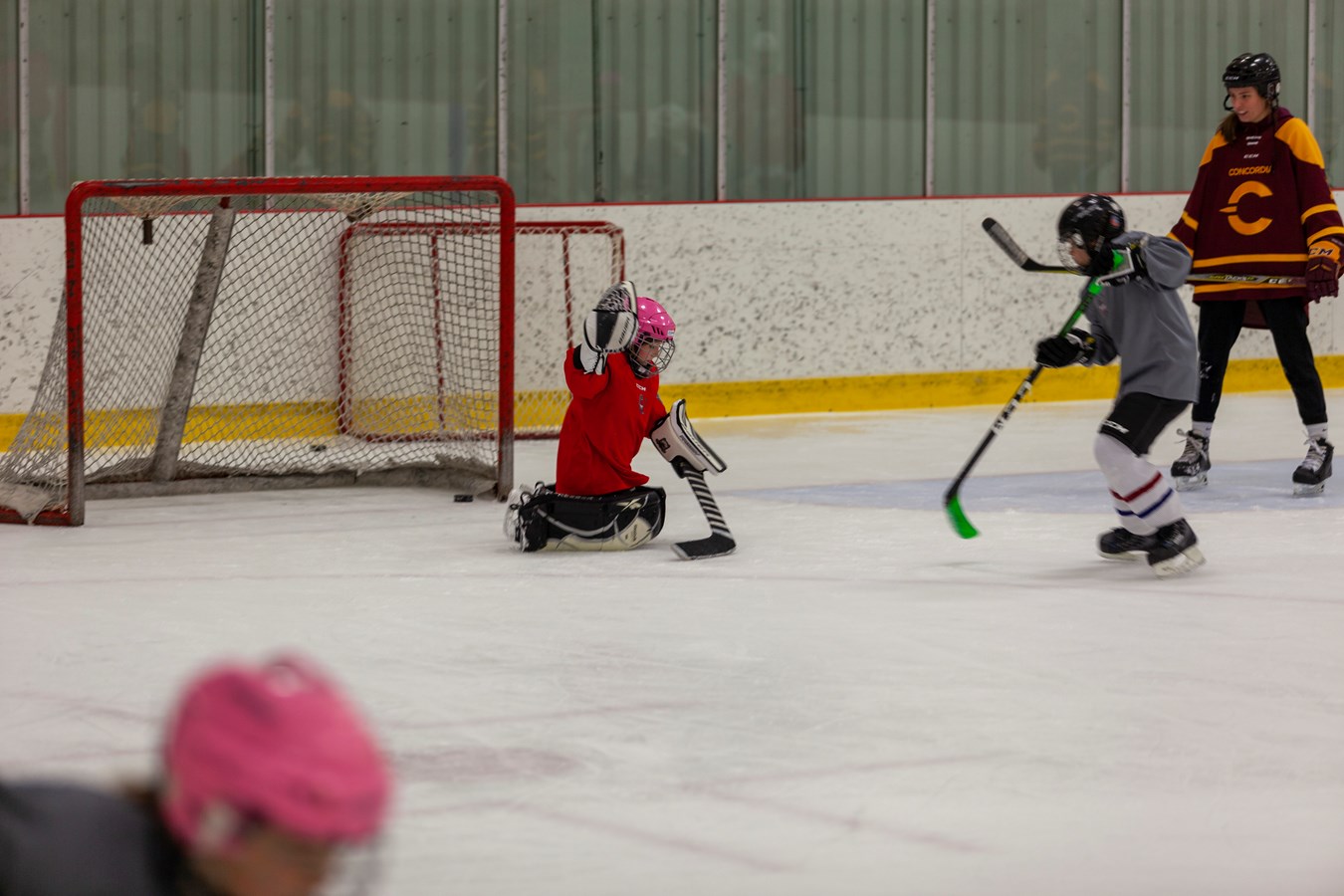 Des étoiles dans les yeux des jeunes hockeyeuses