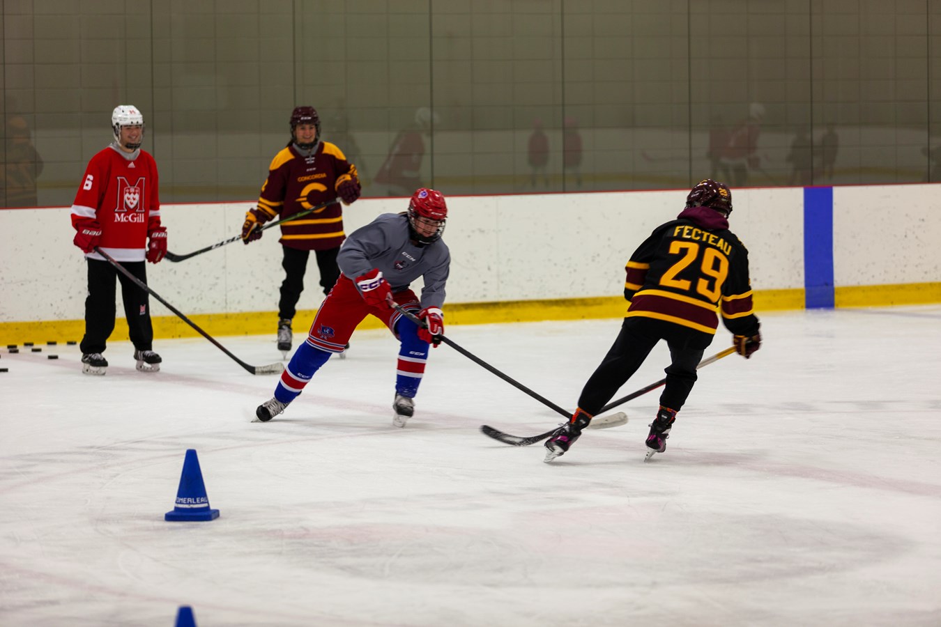 Des étoiles dans les yeux des jeunes hockeyeuses