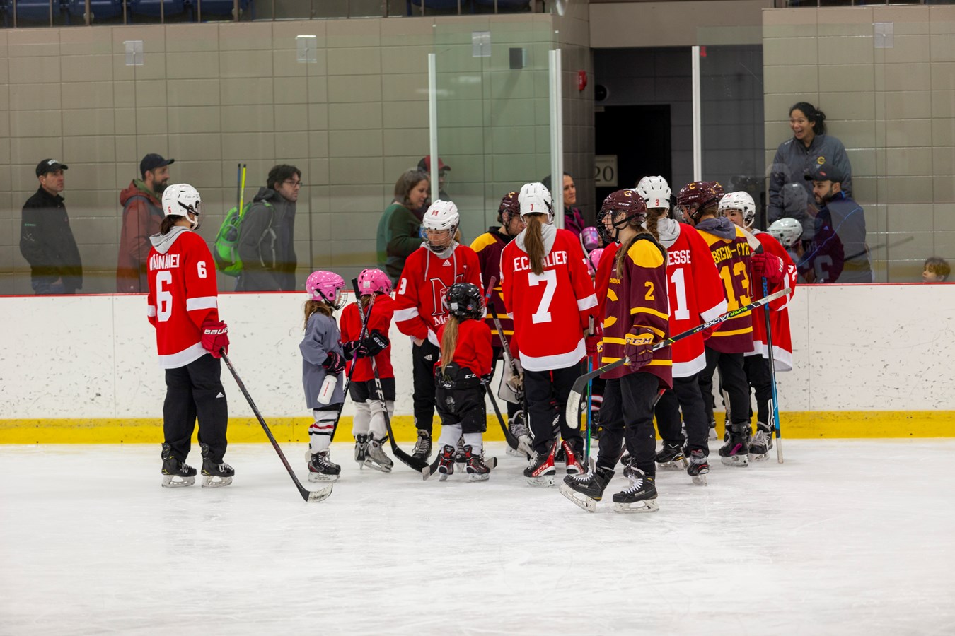 Des étoiles dans les yeux des jeunes hockeyeuses