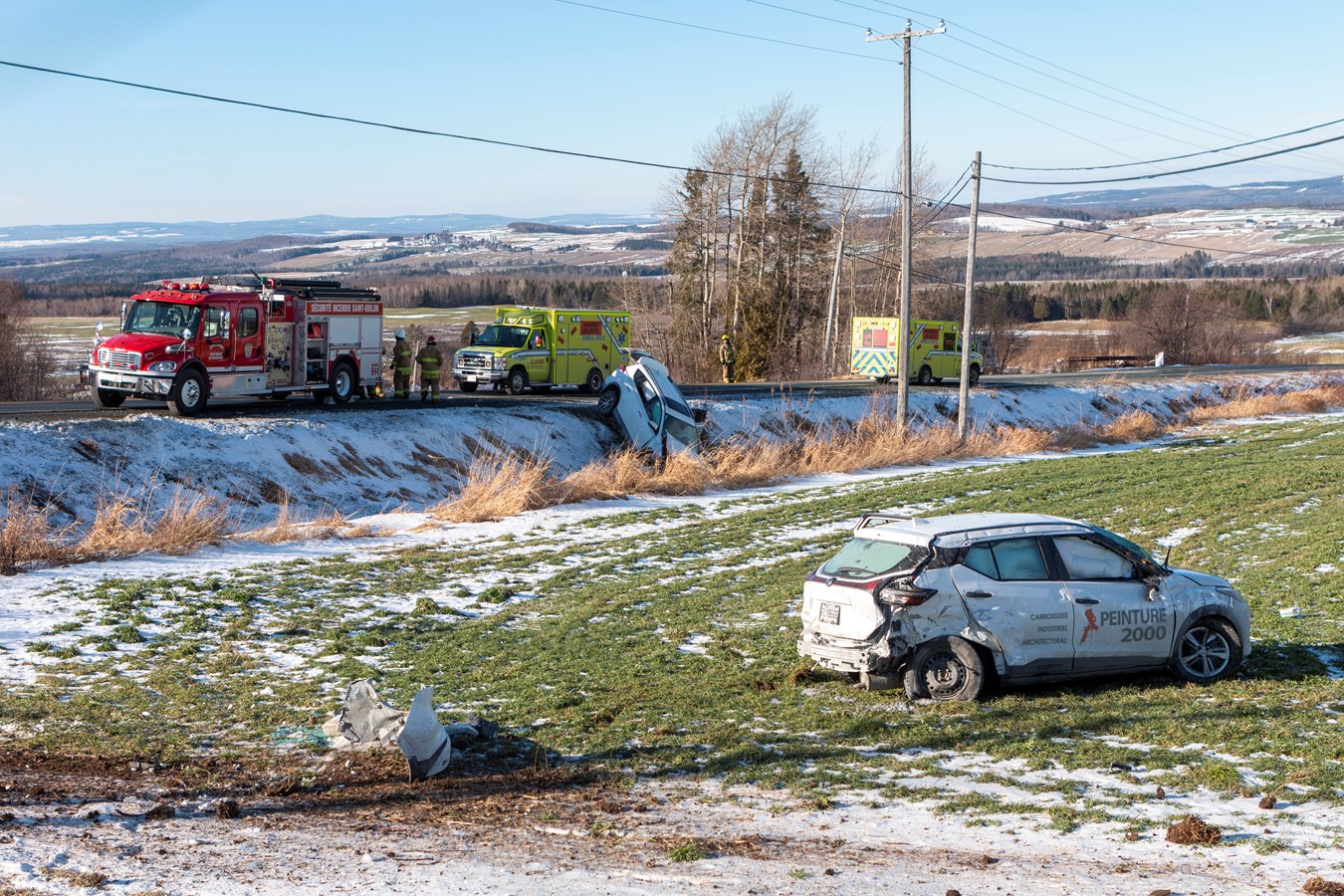 Trois blessés légers dans un accident à Saint-Odilon-de-Cranbourne