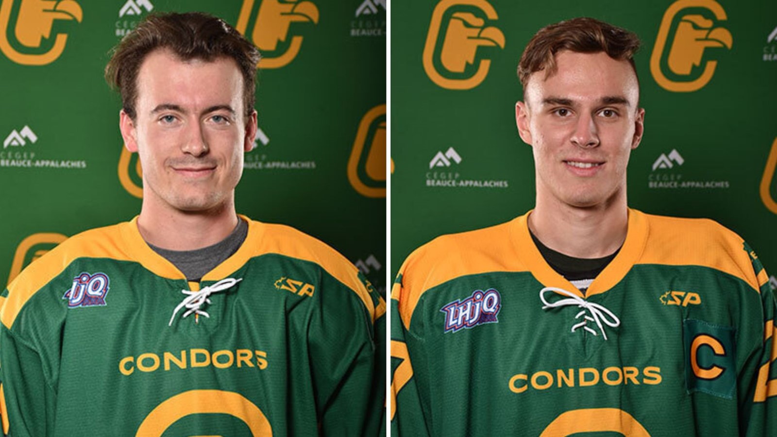 Charles-Étienne Hébert et Dylan Champagne.