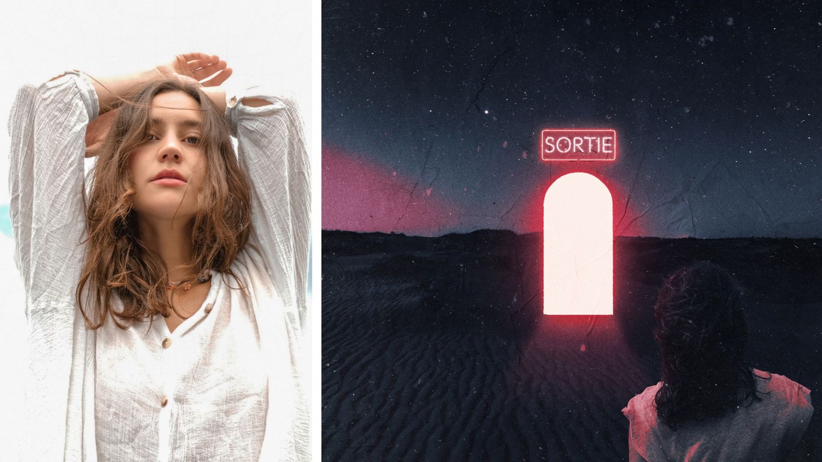 Maelydée et la pochette de son premier EP