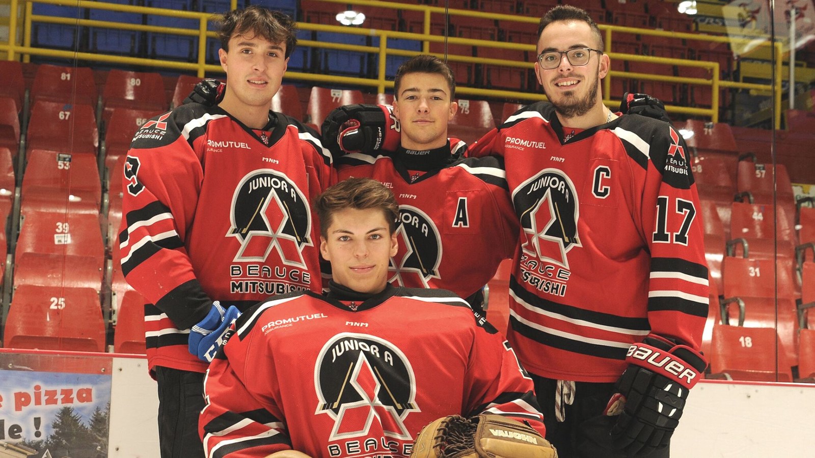 Louis-Philippe Bolduc, Félix Labbé, Olivier Bérubé et Alexandre Auclair.