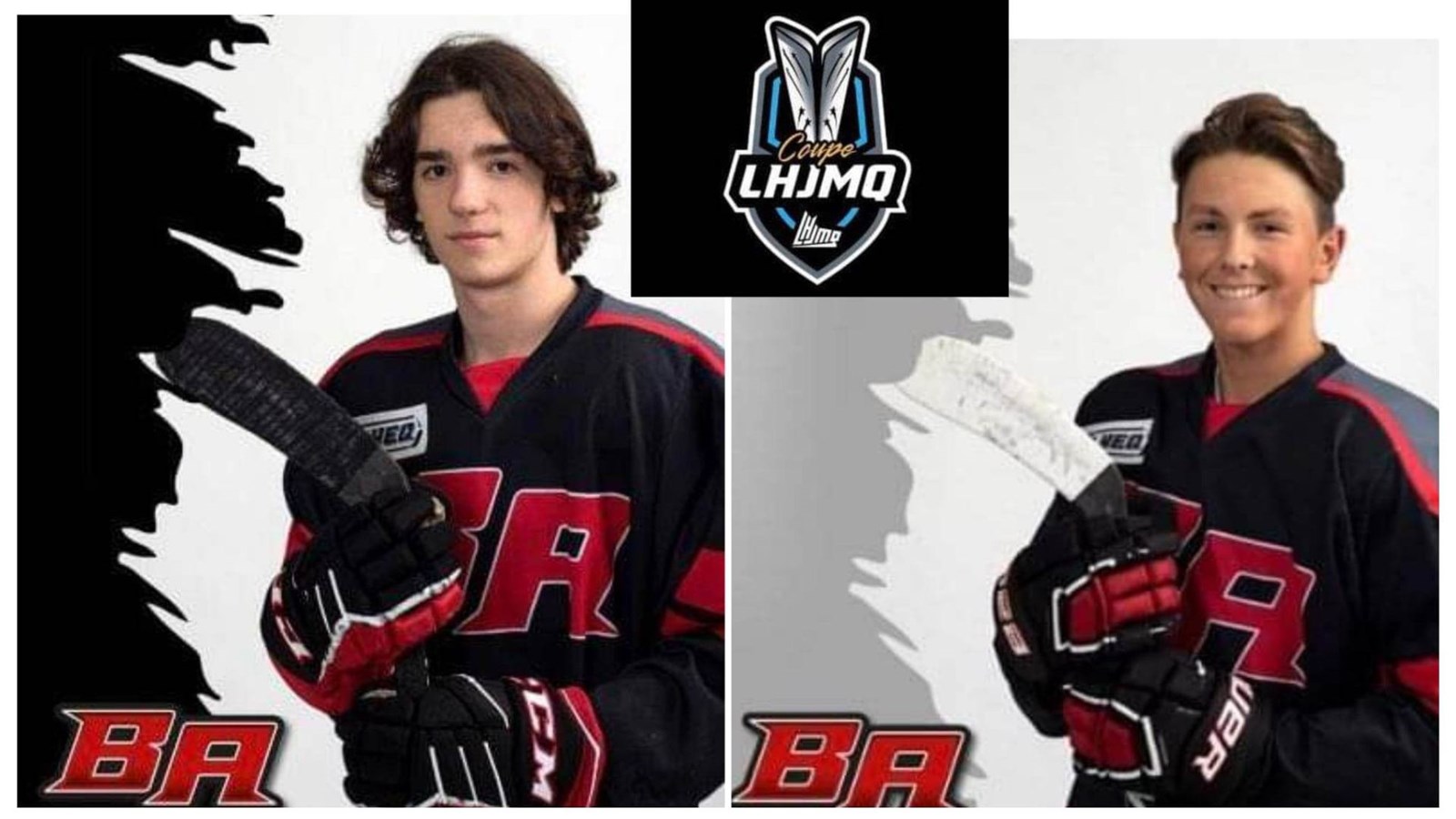 Nathan Boucher sera de la formation LHJMQ Noir tandis que Noah Boily sera avec l’équipe Québec U15 Bleu.