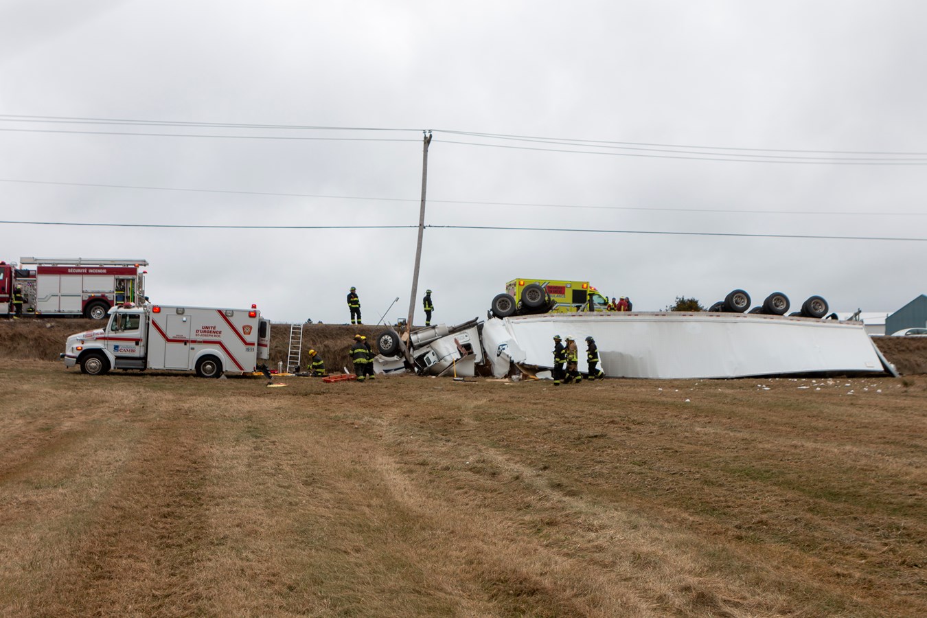Accident à Saint-Frédéric: le camionneur est décédé