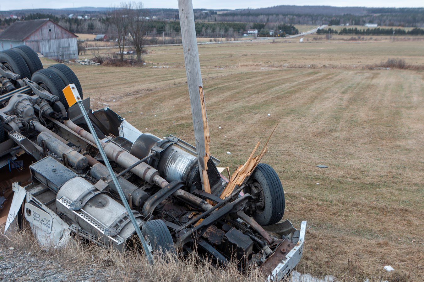 Accident à Saint-Frédéric: le camionneur est décédé