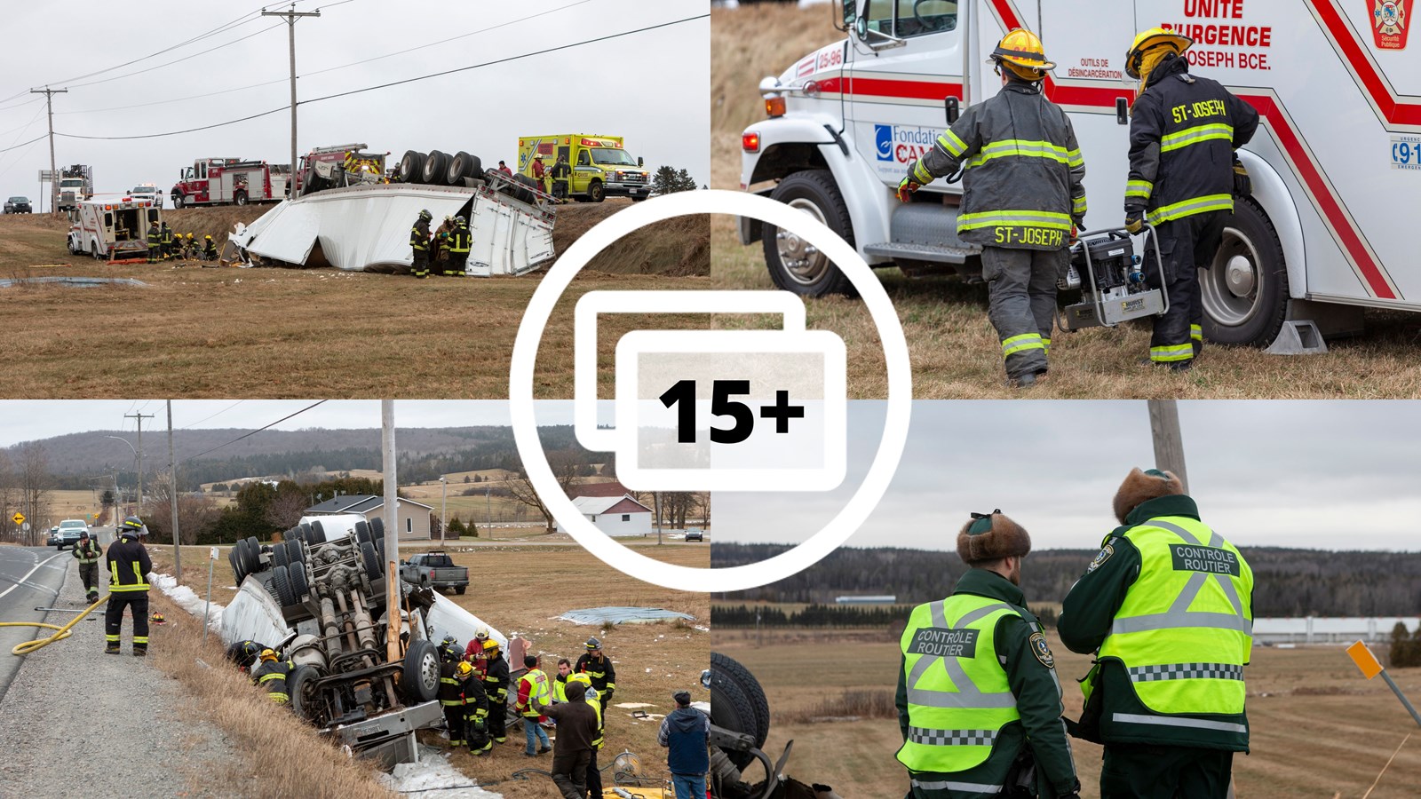 Accident à Saint-Frédéric: le camionneur est décédé