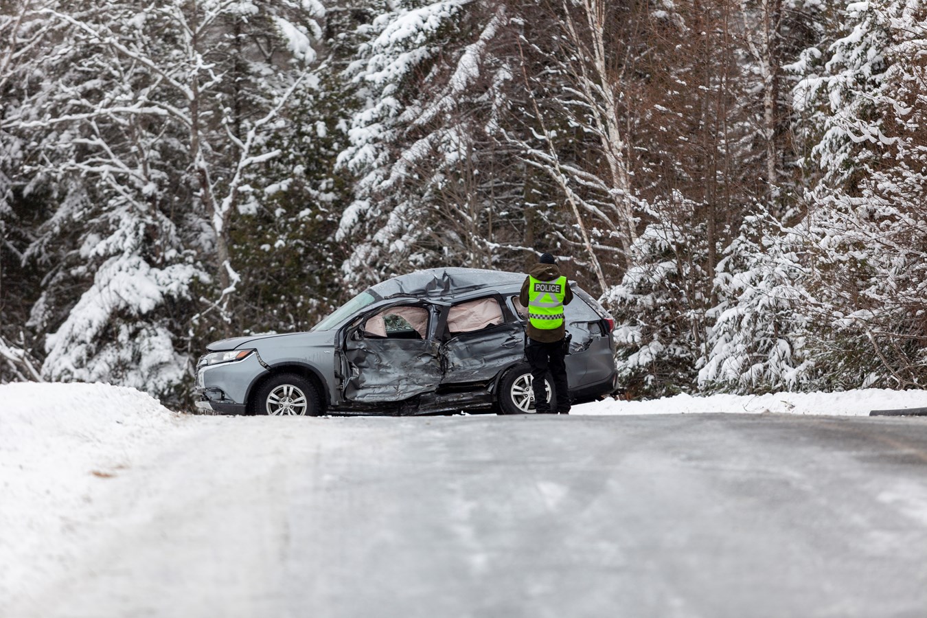 Accident à St-Philibert : on ne craint plus pour la vie du conducteur