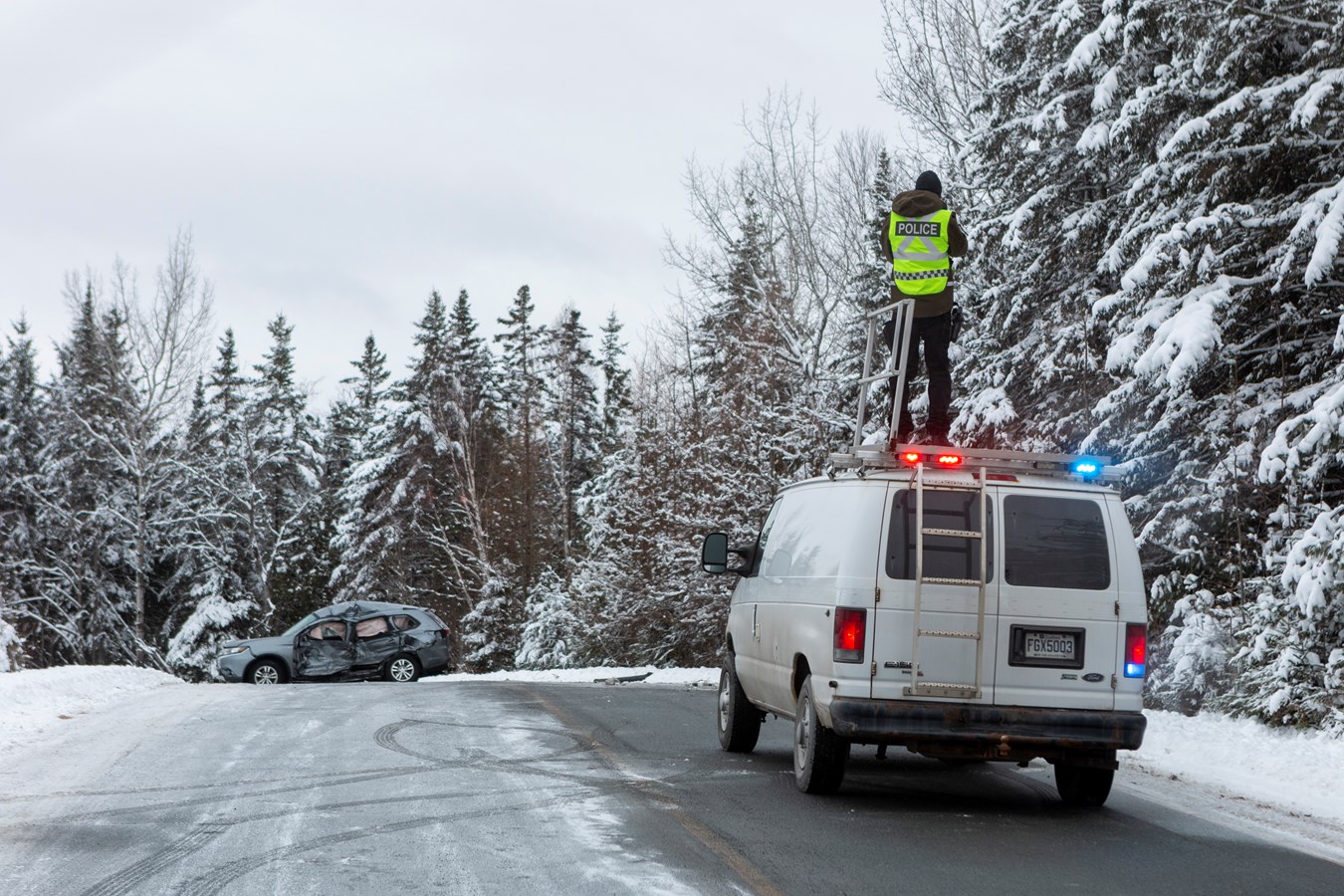 Accident à St-Philibert : on ne craint plus pour la vie du conducteur