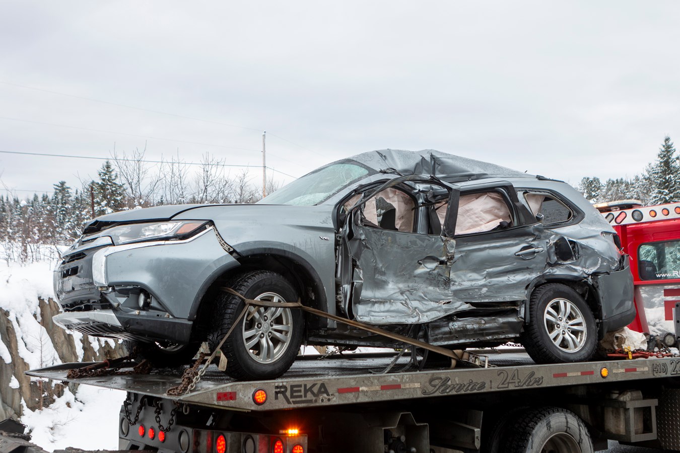 Accident à St-Philibert : on ne craint plus pour la vie du conducteur