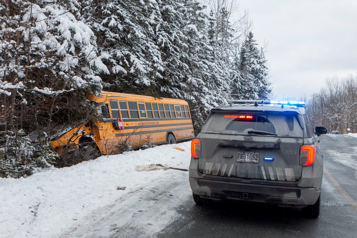 Accident à St-Philibert : on ne craint plus pour la vie du conducteur