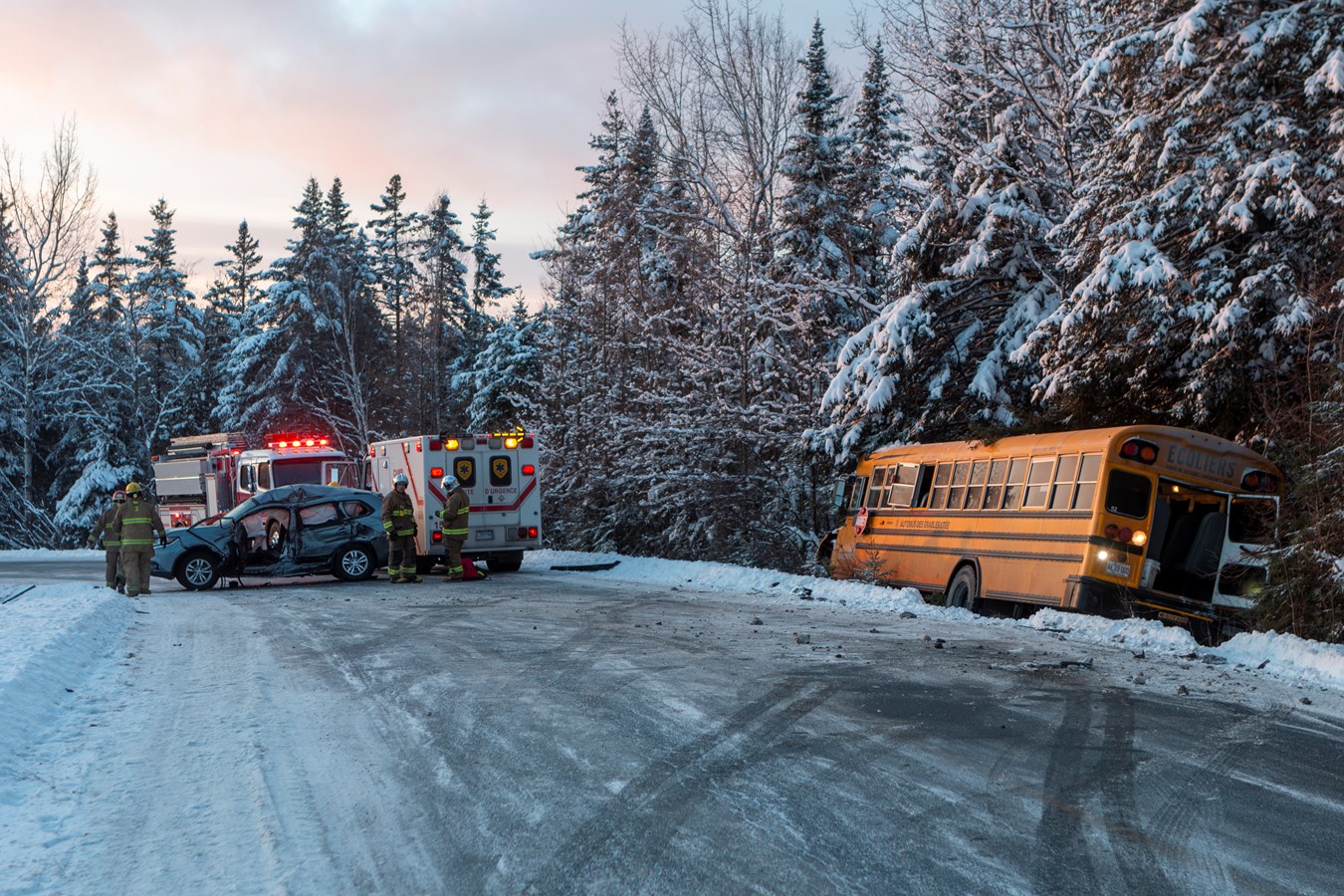 Accident à St-Philibert : on ne craint plus pour la vie du conducteur