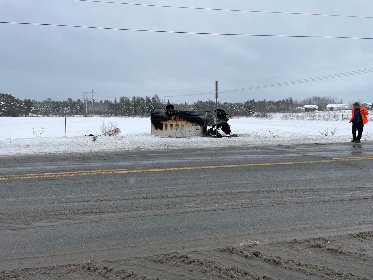 Accident sur la route 108 à La Guadeloupe