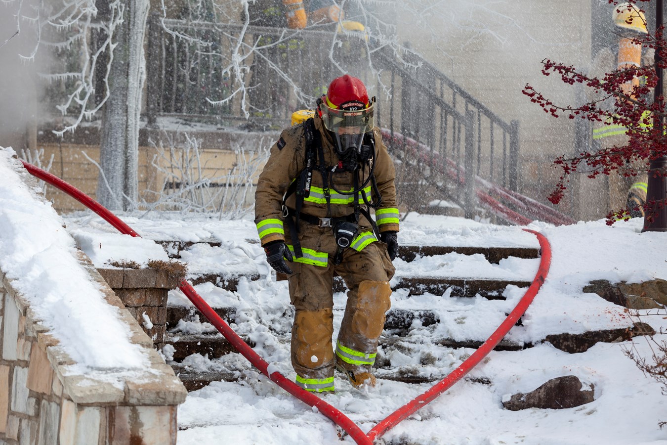 Saint-Côme-Linière: une résidence ravagée par les flammes à Noël