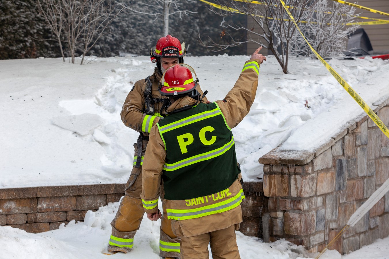 Saint-Côme-Linière: une résidence ravagée par les flammes à Noël
