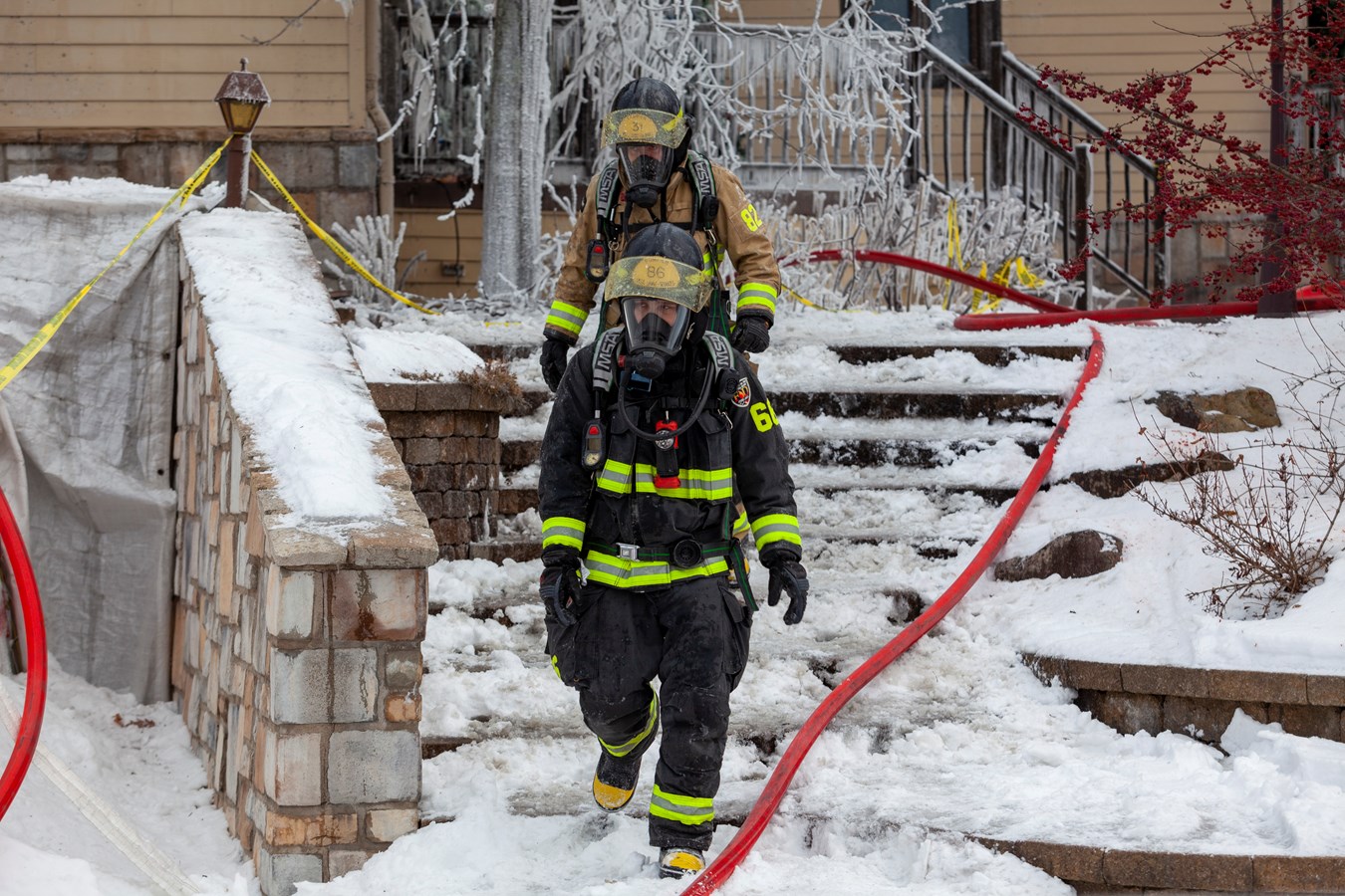 Saint-Côme-Linière: une résidence ravagée par les flammes à Noël
