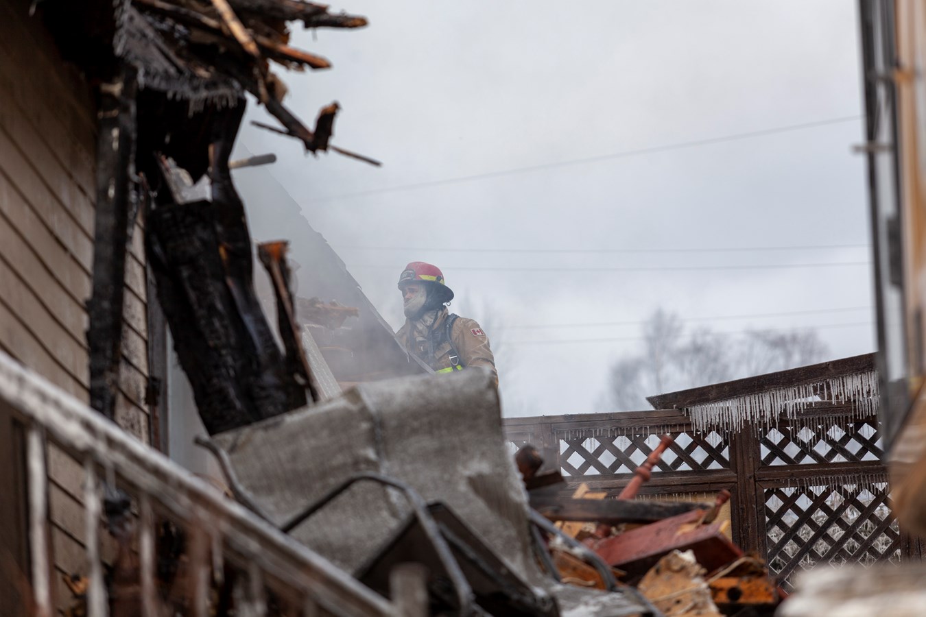 Saint-Côme-Linière: une résidence ravagée par les flammes à Noël