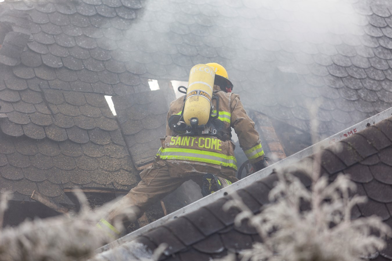 Saint-Côme-Linière: une résidence ravagée par les flammes à Noël