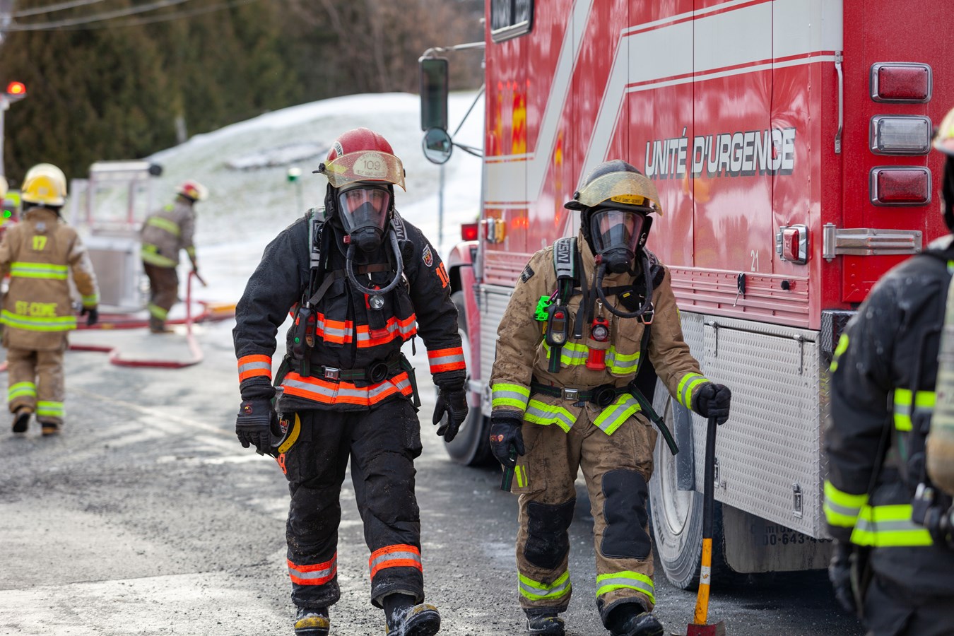 Saint-Côme-Linière: une résidence ravagée par les flammes à Noël