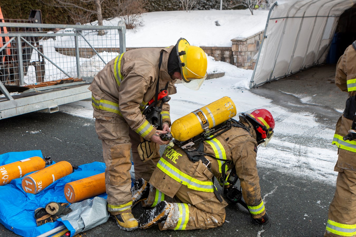 Saint-Côme-Linière: une résidence ravagée par les flammes à Noël