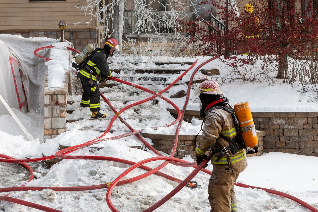 Saint-Côme-Linière: une résidence ravagée par les flammes à Noël