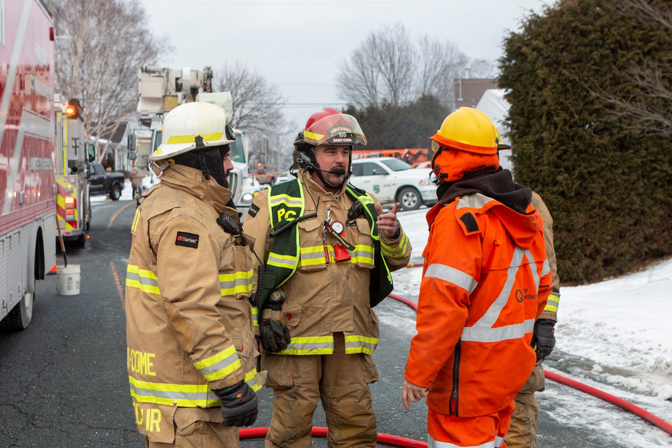 Saint-Côme-Linière: une résidence ravagée par les flammes à Noël