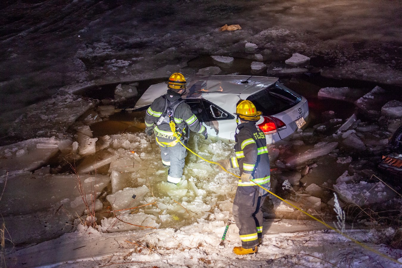 Voitures dans la rivière Chaudière : le conducteur en état d’ébriété