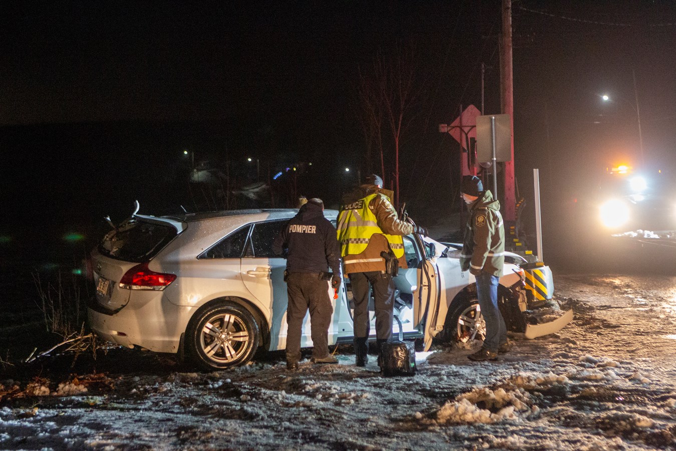 Voitures dans la rivière Chaudière : le conducteur en état d’ébriété