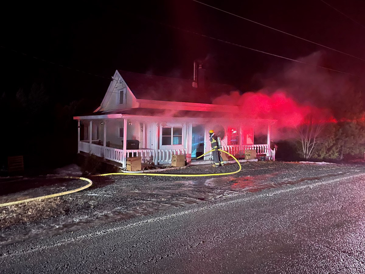 Une résidence incendiée à Beauceville