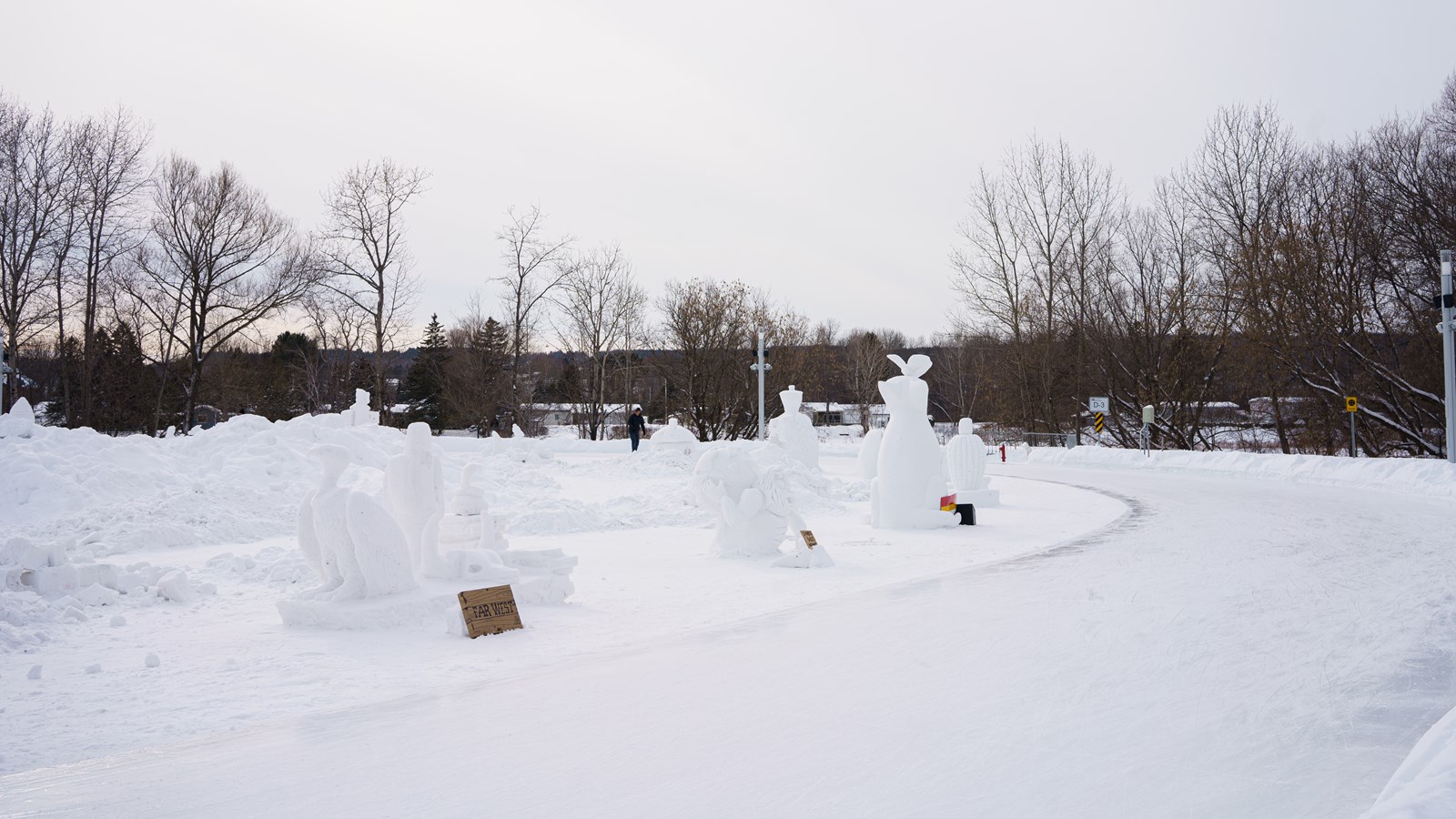 Un retour populaire pour les sculptures sur neige à Saint-Georges