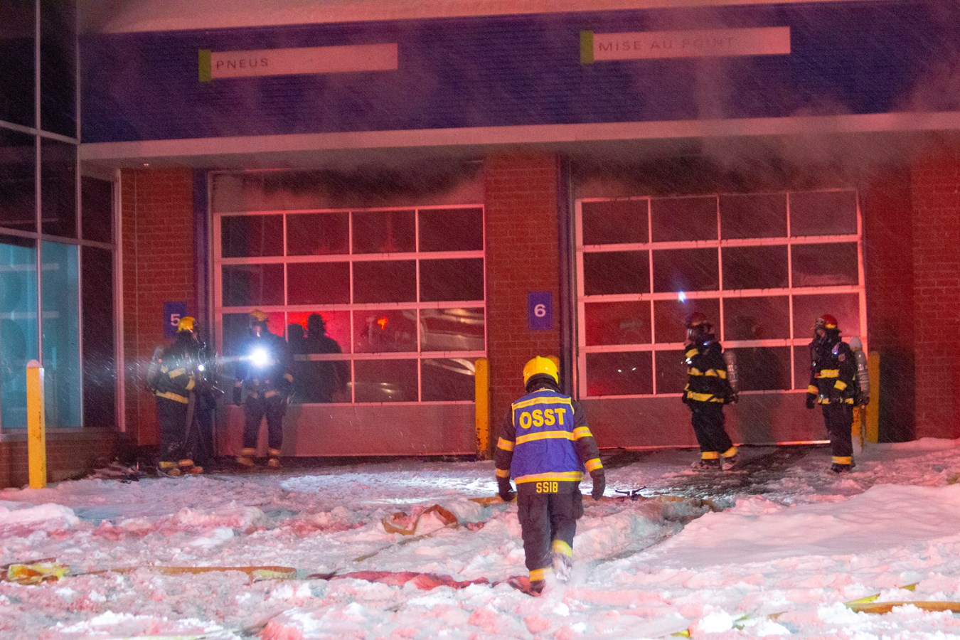 Important incendie chez Pneus Beaucerons à Beauceville
