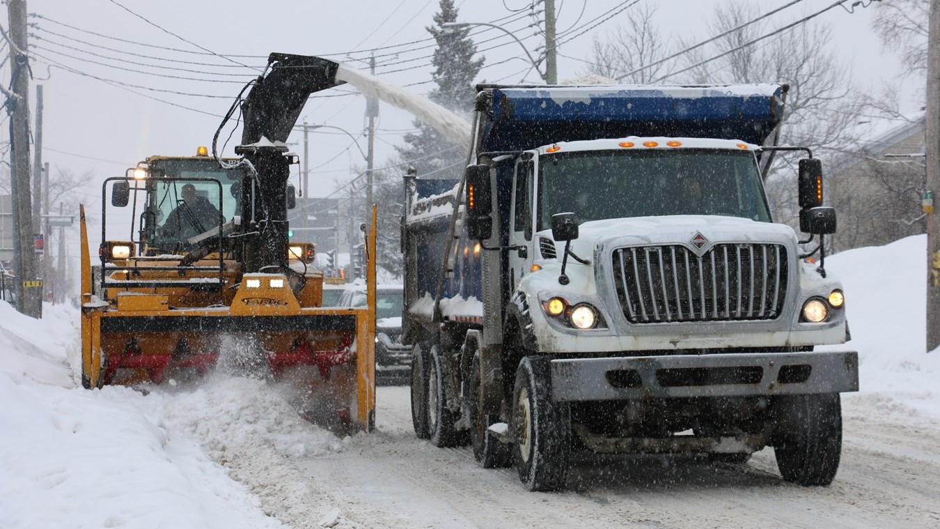 Opérations déneigement dans Beauceville