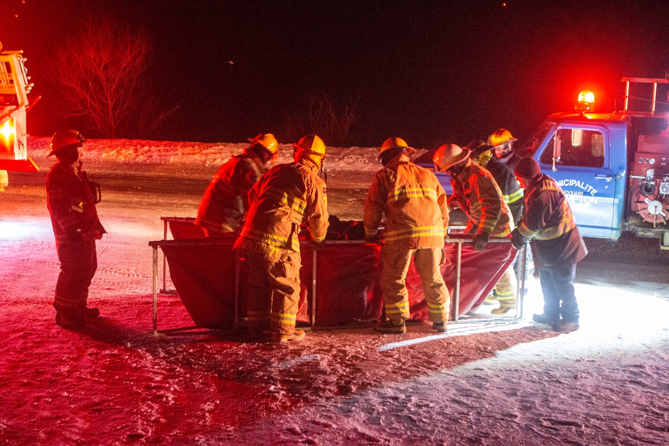 Incendie mineur sur une ferme à Frampton