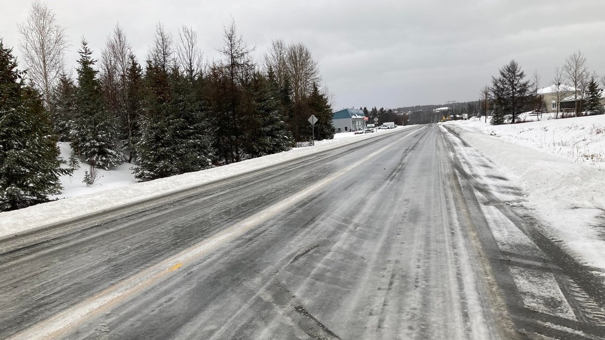 Un dimanche de pluie verglaçante pour la Beauce
