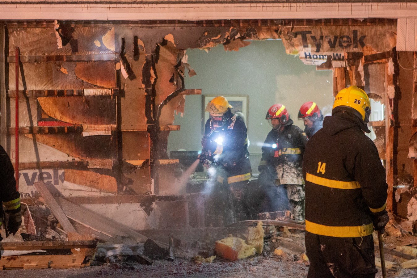 Incendie dans un garage commercial