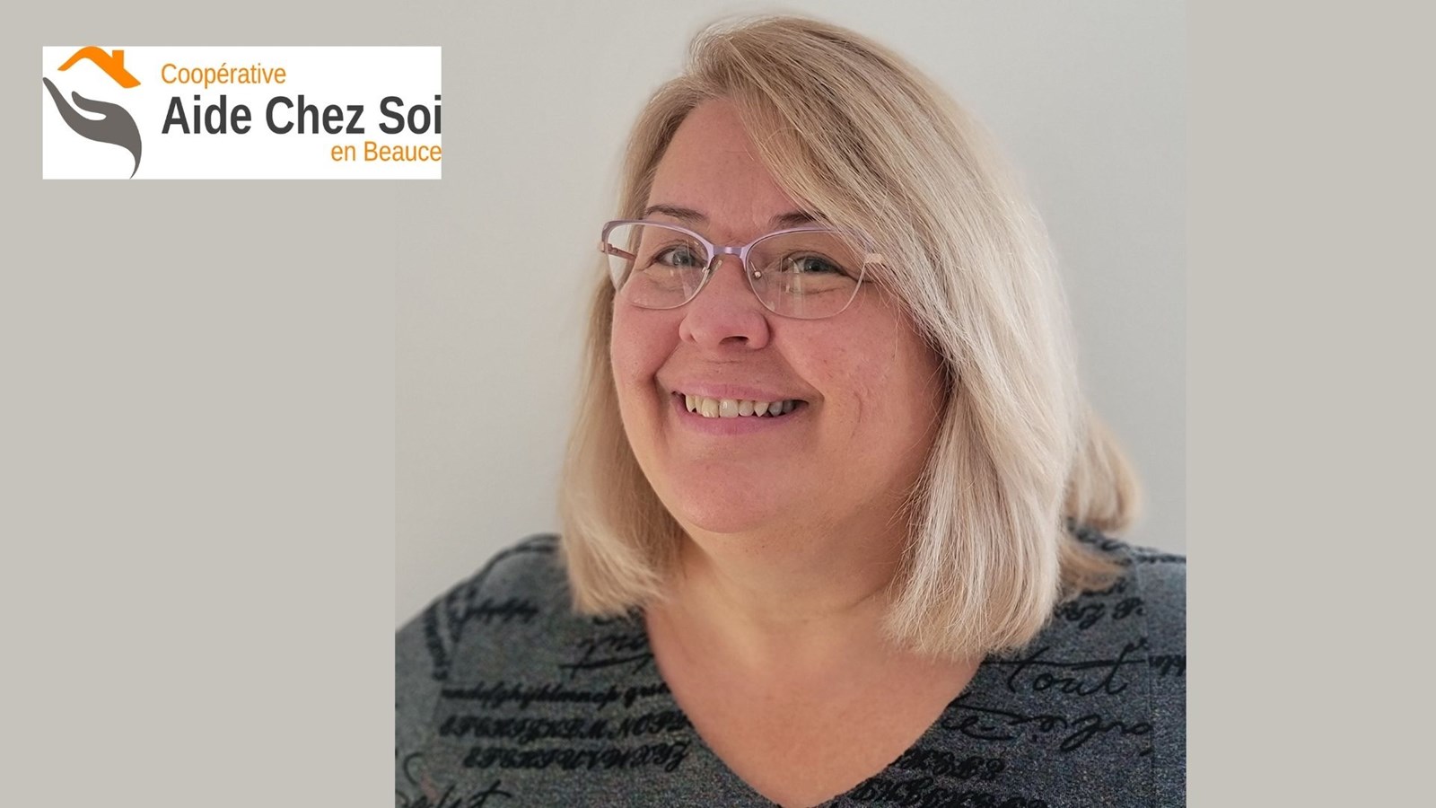 Nathalie Frenette, directrice générale de la Coopérative Aide Chez Soi en Beauce. 