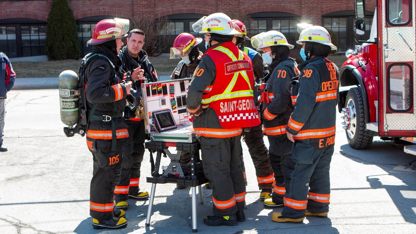 Incendie dans la salle des compresseurs chez Tapis Venture