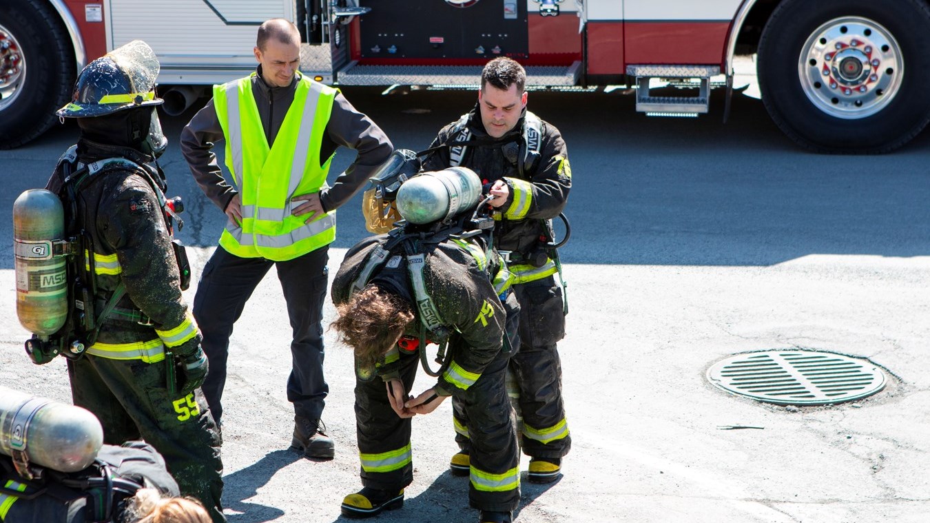 Incendie dans la salle des compresseurs chez Tapis Venture