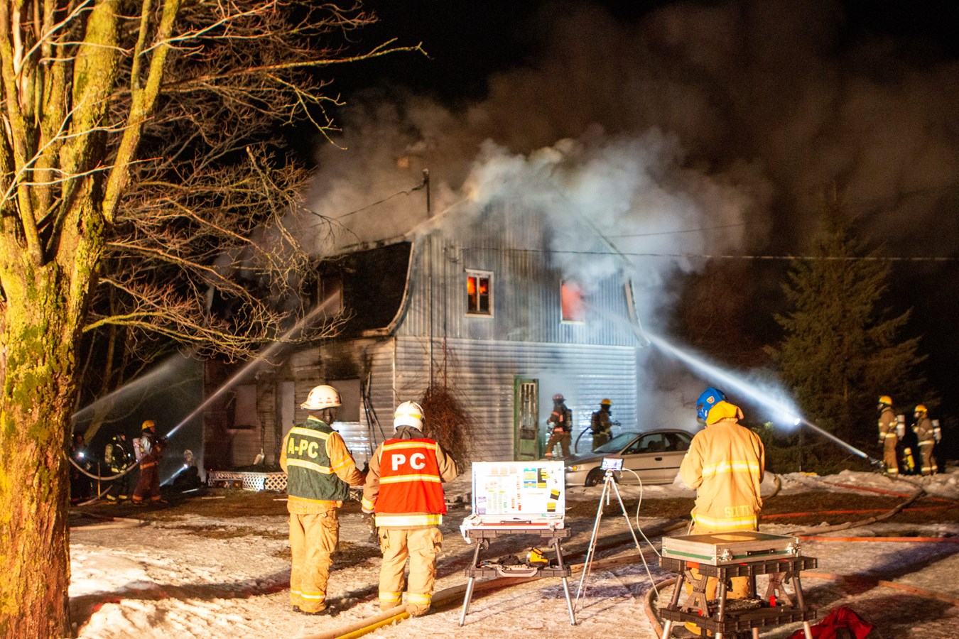 Un corps a été retrouvé dans les décombres d'un feu de résidence à Sainte-Hénédine