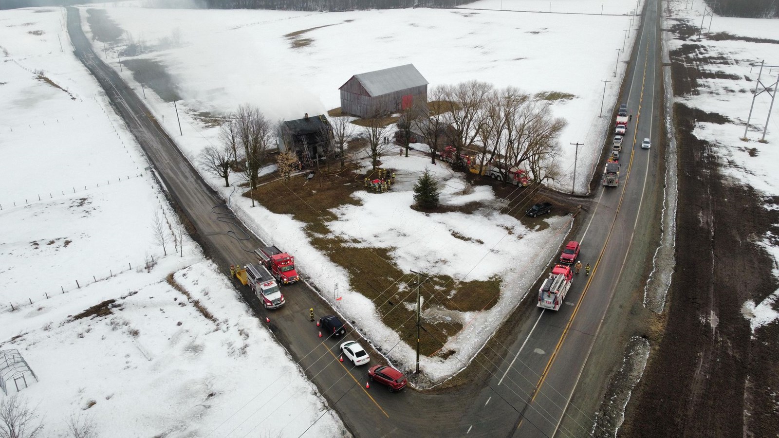 Un corps a été retrouvé dans les décombres d'un feu de résidence à Sainte-Hénédine
