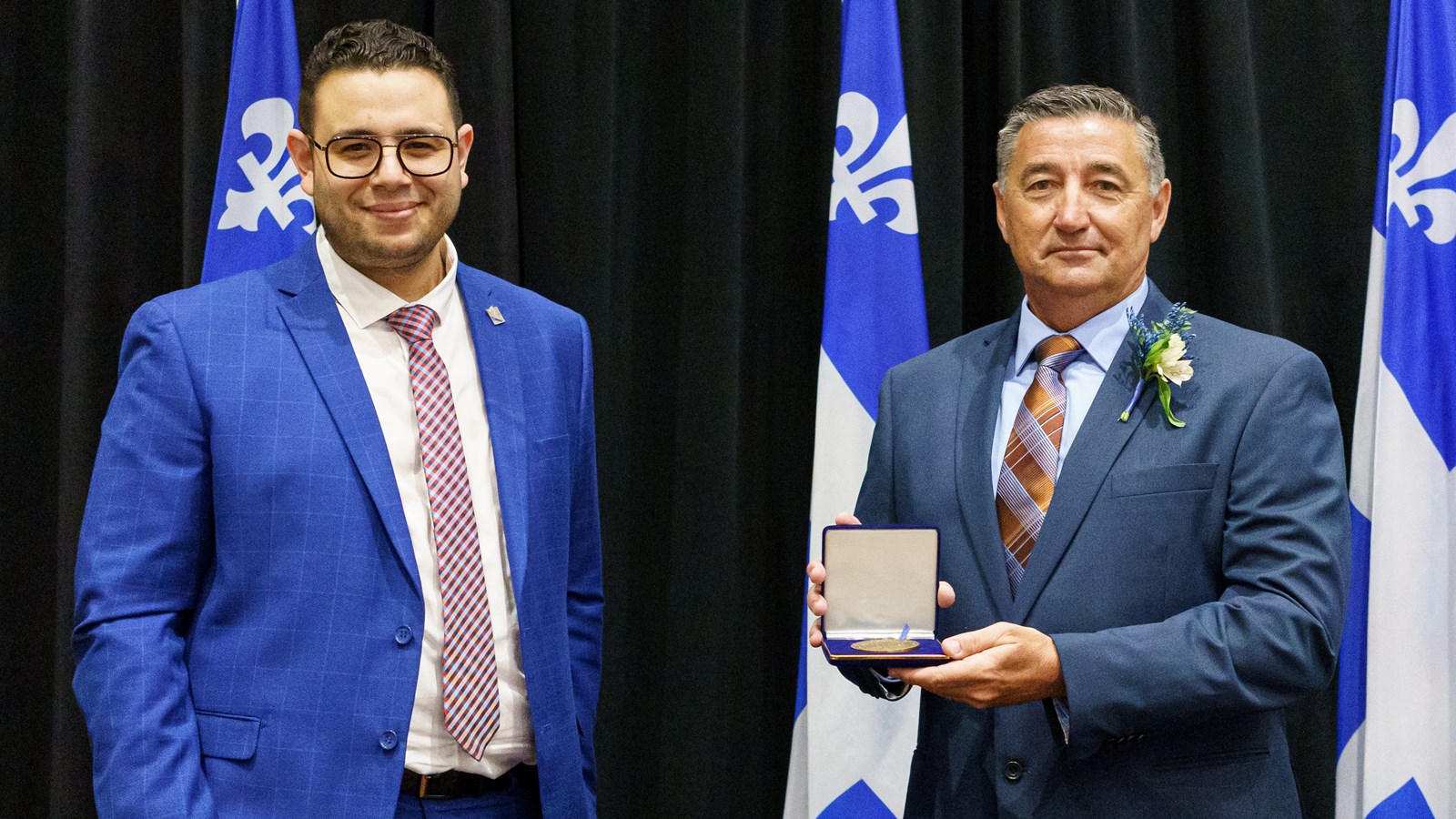 Samuel Poulin et Daniel Desmarais