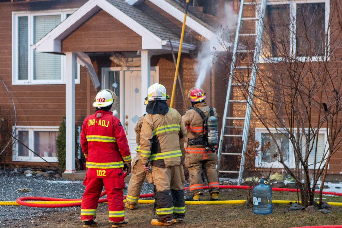 Deux familles prises en charge par la Croix rouge après l'incendie de leur résidence