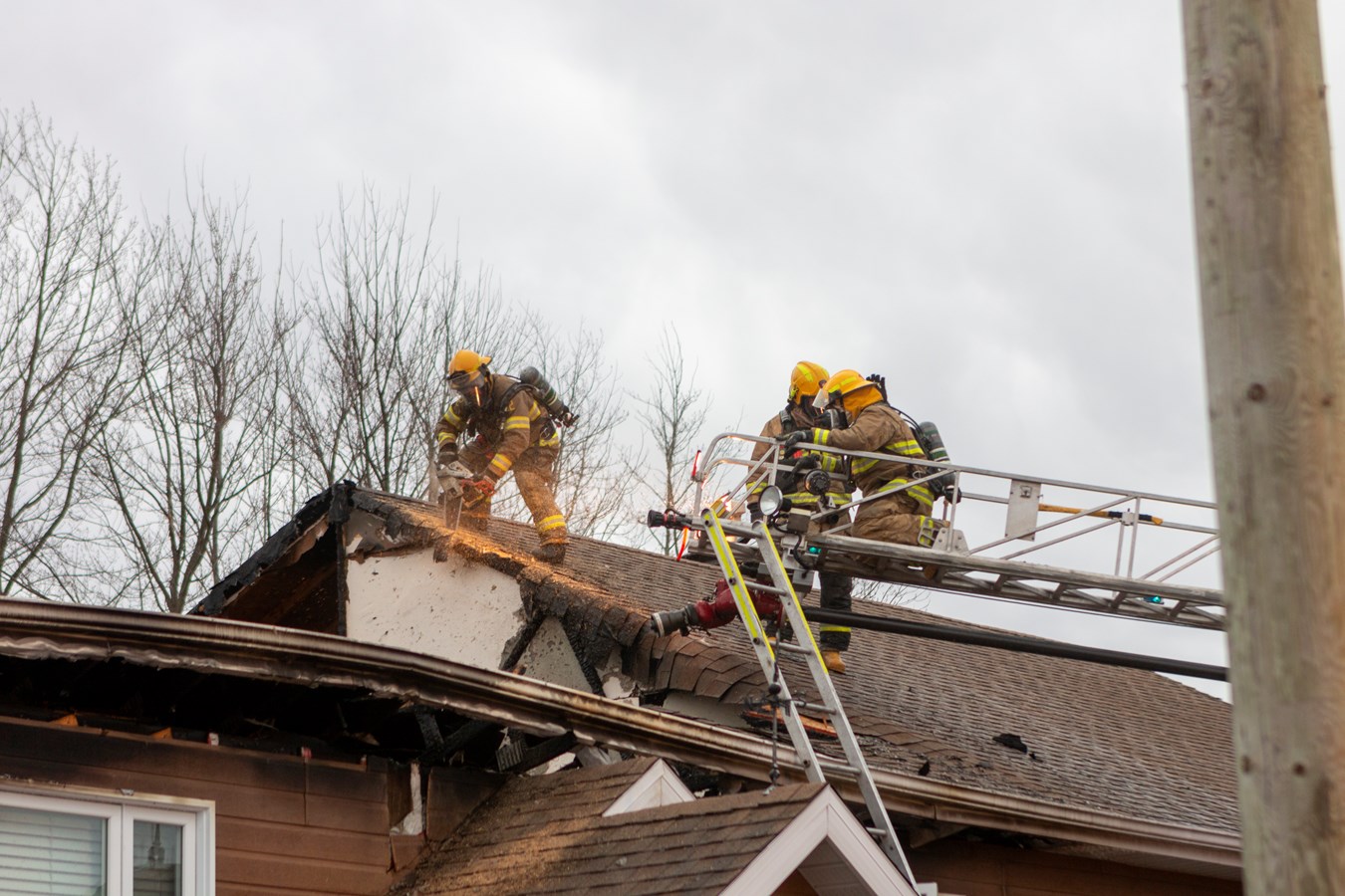 Deux familles prises en charge par la Croix rouge après l'incendie de leur résidence