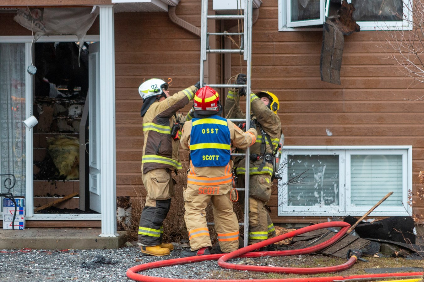 Deux familles prises en charge par la Croix rouge après l'incendie de leur résidence