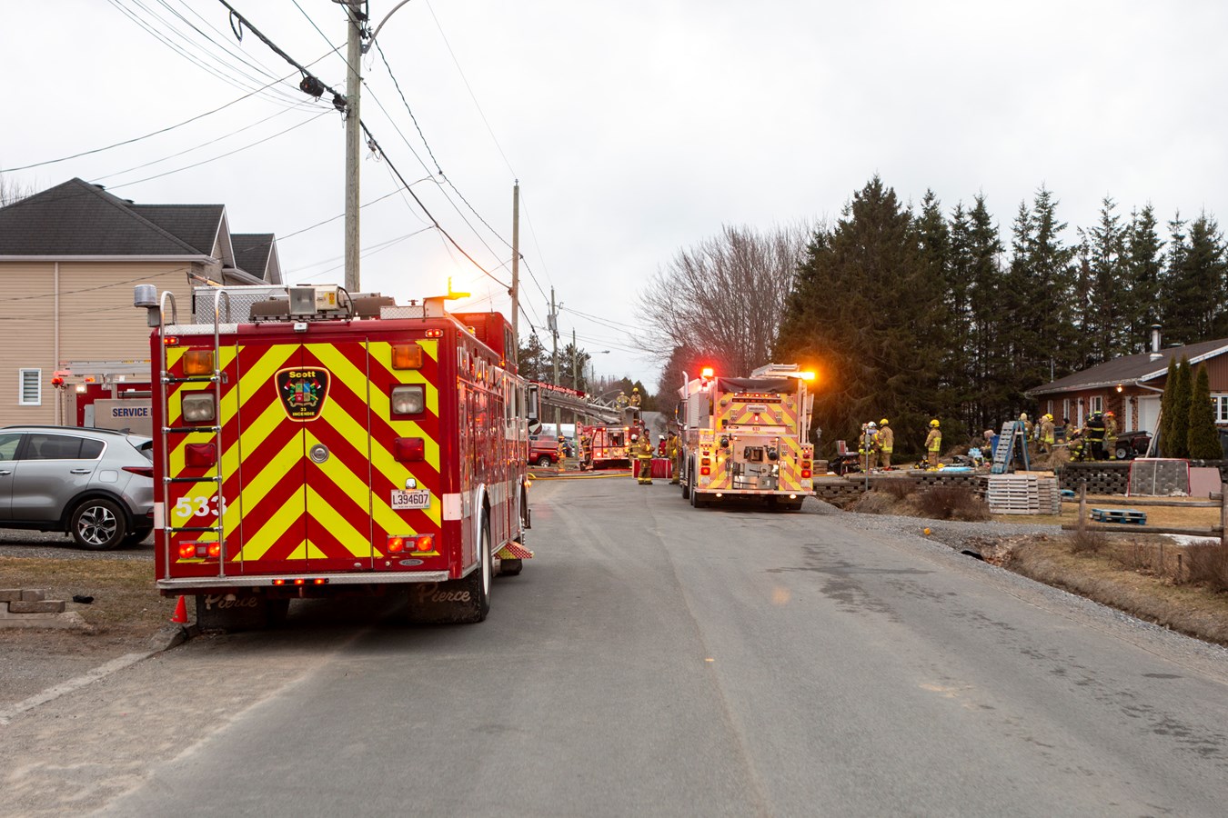 Deux familles prises en charge par la Croix rouge après l'incendie de leur résidence