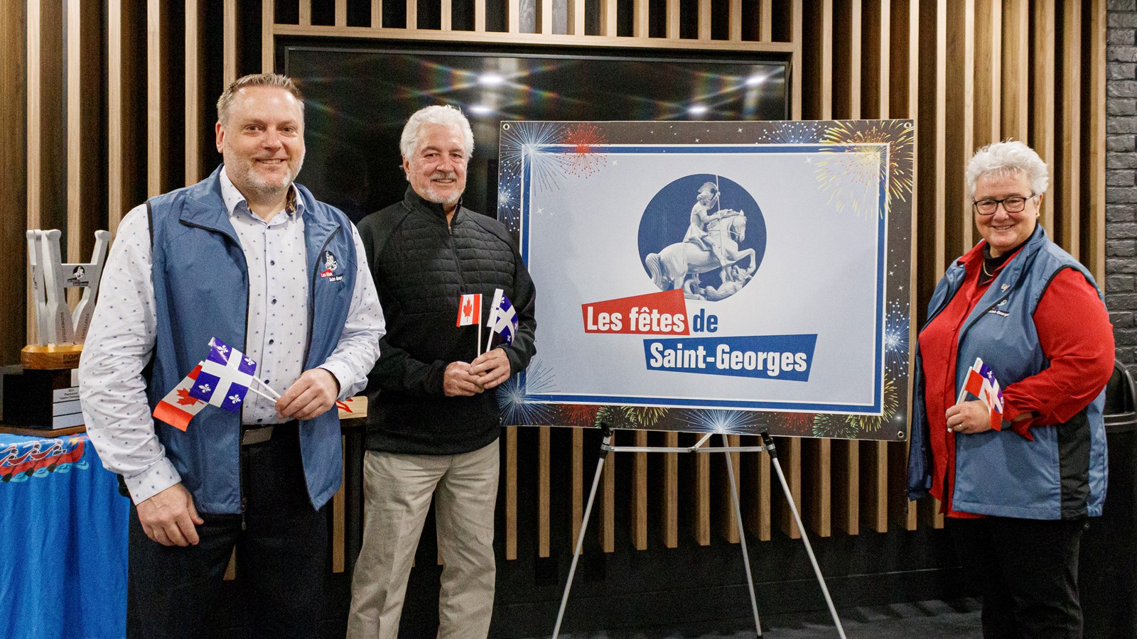 Stéphane Moreau, Serge Thomassin et Carole Paquet