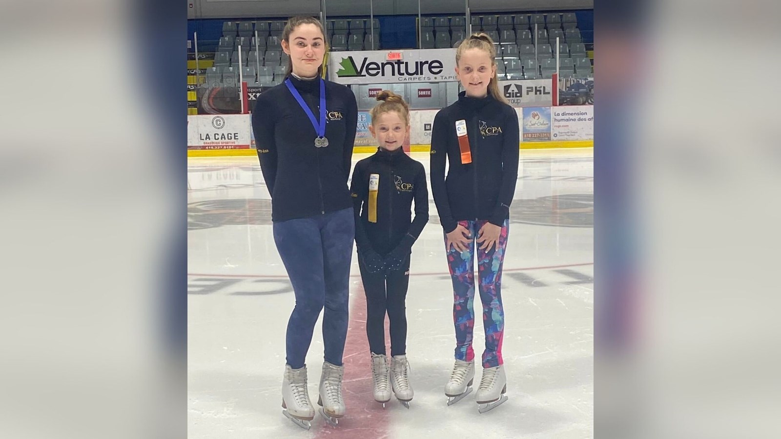 Lory-Anne Vallée, Ély-Rose Vallée et Annabelle Vallée