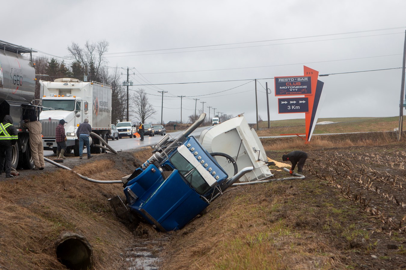 Accident à Saint-Bernard