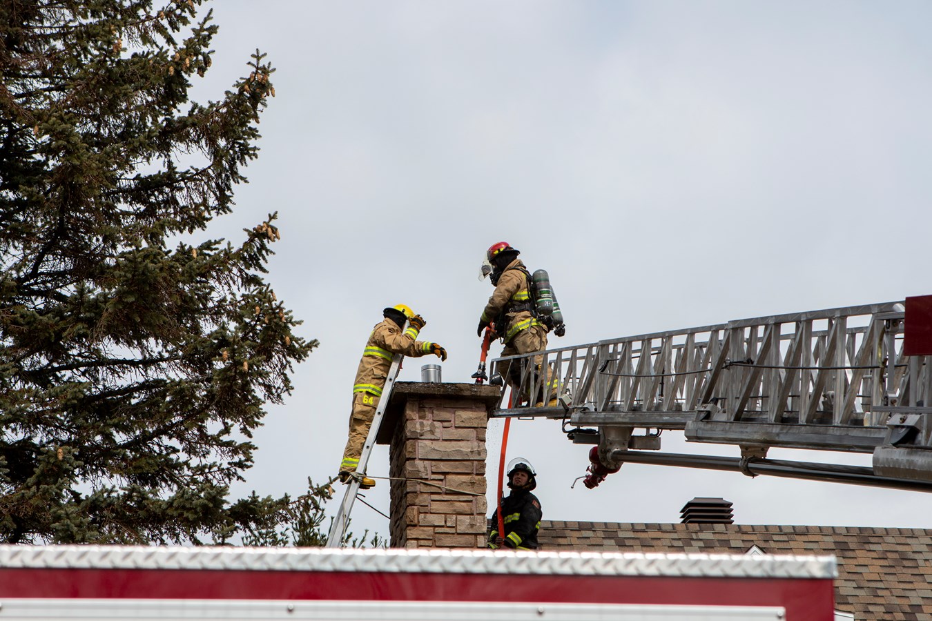 Début d'incendie à Frampton